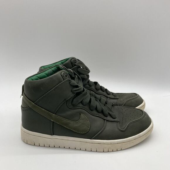 Mens Size 6.5 NikeLab Dunk Lux SP Sequoia Green Thick Leather (DO1830-200) - Picture 1 of 12